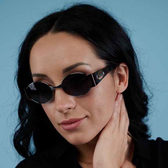 Round vintage sunglasses by Von Furstenberg, Italy